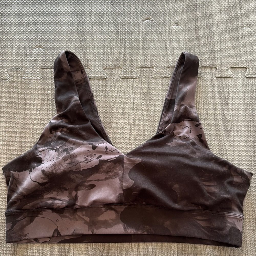 All In Motion Black and Grey Patterned Sports Bra - Women’s Size XL